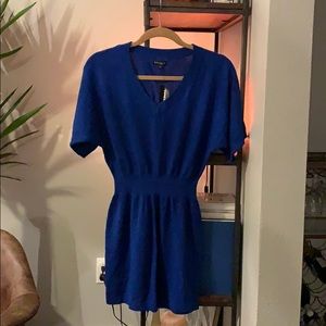Express Royal Blue Sweater Dress NWT